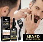 ⁦AXIYIBZI Beard Growth Oil Kit, Beard Care Serum, Roller for Hair Growth for Men, Men's Facial Hair Nutrition Nourishing Beard Care⁩ - الصورة ⁦2⁩