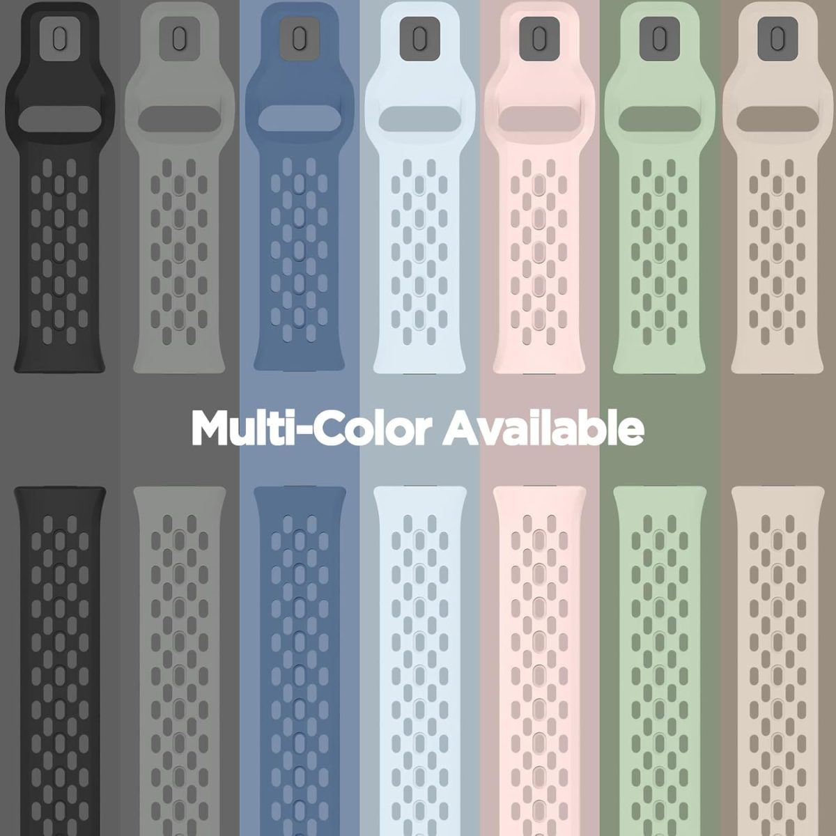 ⁦XMUXI Compatible with Huawei Watch Fit 4 Pro Band Silicone Replacement Bands Quick Release Sport Straps for Huawei Watch Fit 3 Strap⁩ - الصورة ⁦4⁩