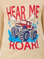⁦Styli Boys Graphic Print Round Neck T-Shirt⁩ - الصورة ⁦4⁩