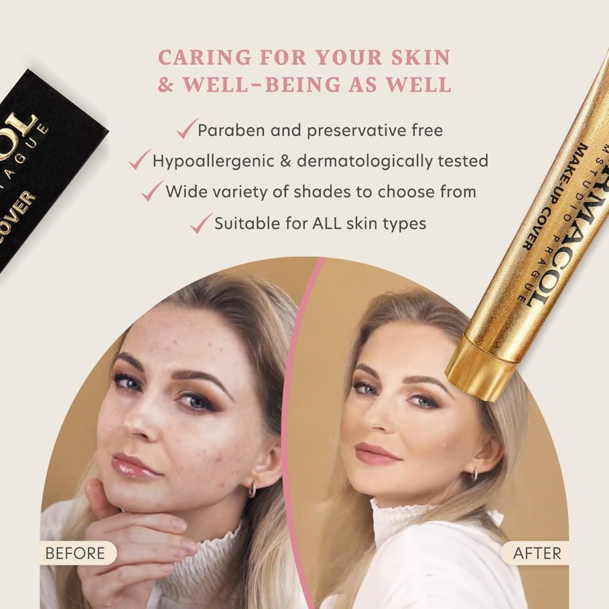 ⁦Dermacol make-up Cover 212 waterproof 30 g⁩ - الصورة ⁦6⁩