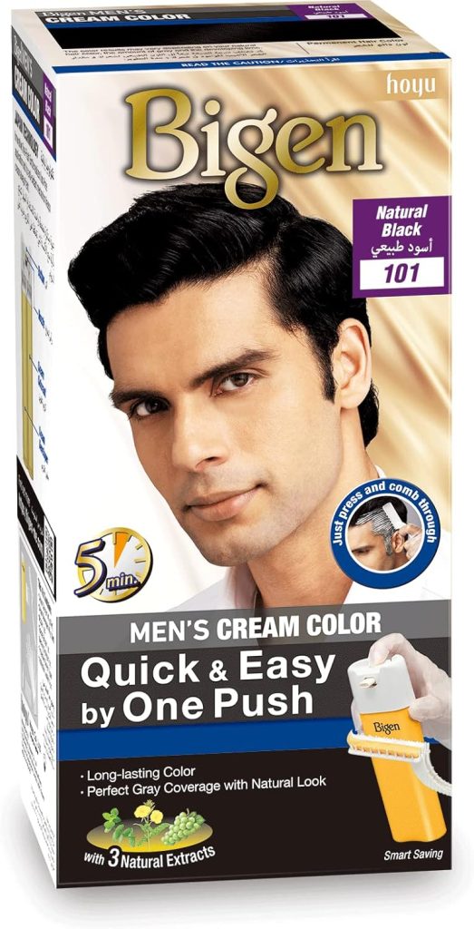 Bigen Men's Cream Color One Push - Natural Black C101