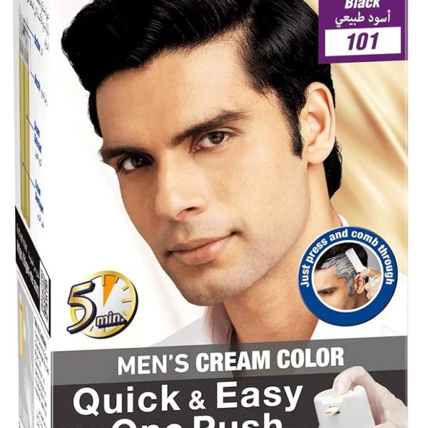 Bigen Men's Cream Color One Push - Natural Black C101