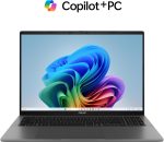 ⁦ASUS Vivobook S16" 2.5K +144Hz S3607QA-PL018W, Qualcomm Snapdragon X1 Up to 45TOPS,16GB RAM DDR5,1TB M.2 NVMe PCIe, FHD CAM, AR-EN Backlit Keyboard,TYPE-C, 65W Adapter, WIN 11, Aluminum Gray⁩ - الصورة ⁦2⁩