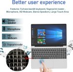 ⁦MTWZMM Laptop Computer, 15.6 Inch Laptop, 8GB RAM, Backlit Keyboard, Celeron N5095(Up to 2.9GHz), (DDR 8GB| SSD 256GB)⁩ - الصورة ⁦4⁩