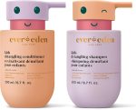 Evereden Kids Haircare Set: Hair Detangling Shampoo & Conditioner for Children Ages 3+, Plant Protein Peptides & Argan Oil, Vegan, Free from Sulfate, Paraben, Phthalate & Petrolatum