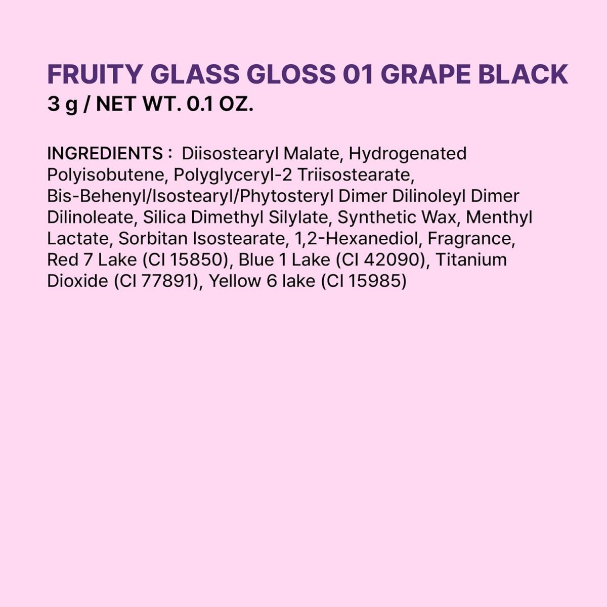 ⁦COLORGRAM FRUITY GLASS GLOSS 03 GIGGLE STRAWBERRY | Non-Sticky Glossy Lip Tint with Glass-Like Shine | Long-Lasting Hydrating Lip Gloss for Smooth & Plump Lips⁩ - الصورة ⁦7⁩