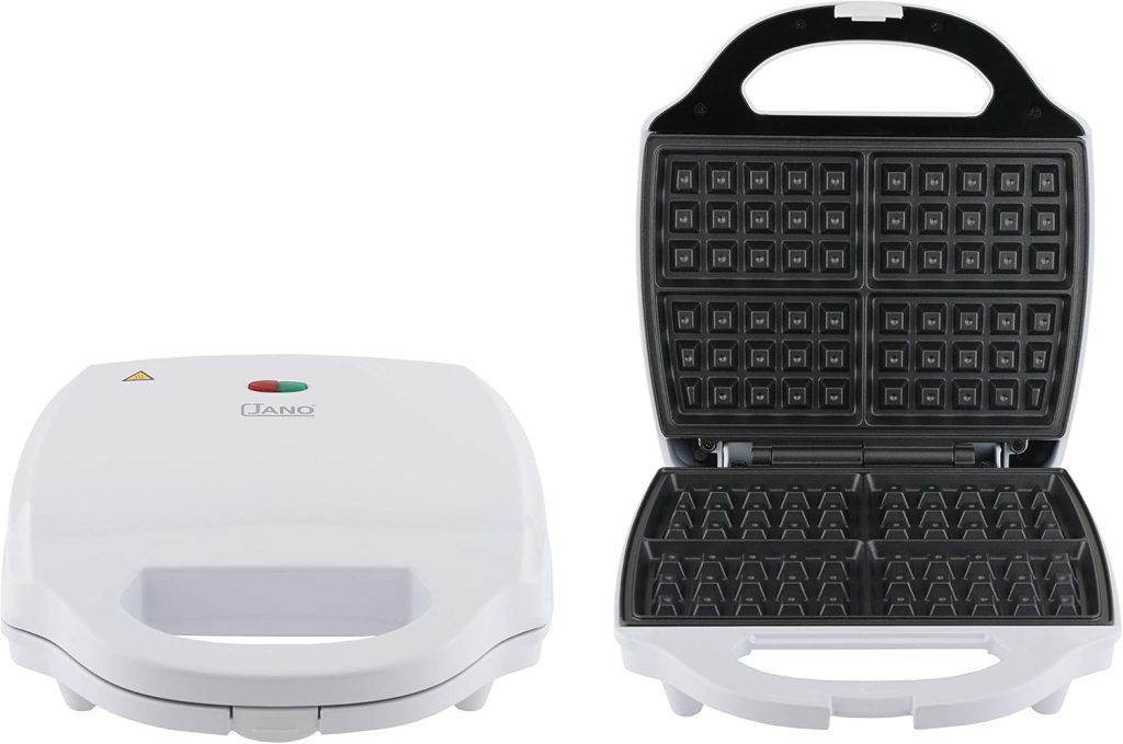JANO 1400W Electric Waffle Maker, White, JN1366 2 Years warranty