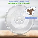 ⁦Goodern 31.5 CM Replacement Microwave Glass Plate Microwave Turntable Tray,Microwave Plate Parts Durable Microwave Tray,Replacement Microwave Glass Turntable for GE,Samsung,Magic Chef,Dishwasher Safe⁩ - الصورة ⁦4⁩