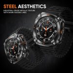 ⁦Metal Case for Samsung Galaxy Watch Ultra 47mm (2024/2025), Rugged 316L Stainless Steel Protective Bezel with Ceramic Back Cover, Shockproof Bumper, Full Body Armor, Multiple Colors⁩ - الصورة ⁦4⁩