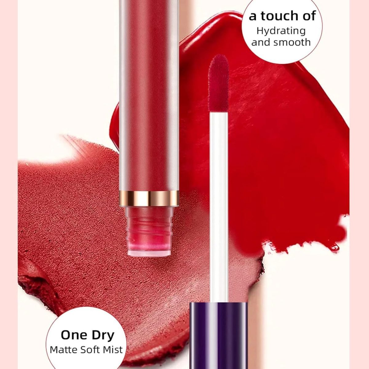⁦Excefore Matte Liquid Lipstick Makeup Set, 12pcs Long Lasting Waterproof Velvet Lip Gloss High Pigmented Lip, Non-stick Cup Not Fade Waterproof Lip Gloss Makeup Gift for Women and Girls⁩ - الصورة ⁦7⁩