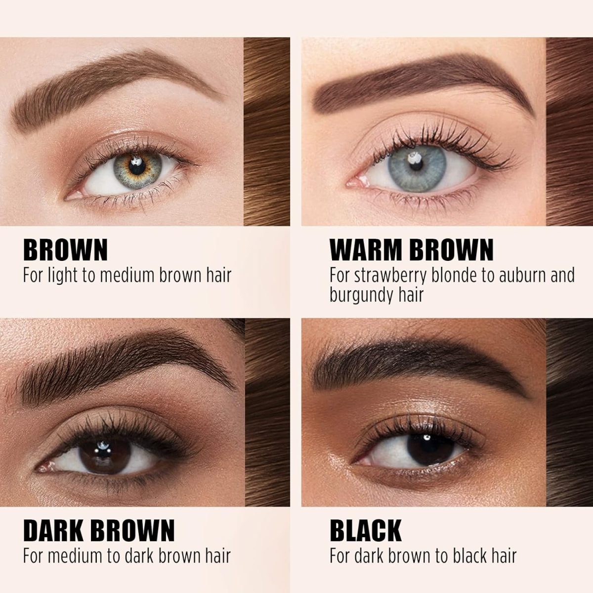 ⁦Cilrofelr Tattoo Peel Off Eyebrow Gel Tint, Semi Permanent Tattoo Brow Peel Off Tint Gel, Last Up to 3 Days, Waterproof, Transfer-proof, For Fuller & Defined Looking Brows, Dark Brown (2 Pack)⁩ - الصورة ⁦5⁩