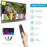 ⁦Soulaca 22 Inch Mirror TV, Smart TV for Bathroom, Digital/Analog Tuner, Mirror Panel, Magic Remote, Waterproof, Netflix, Integrated Speaker, Model 2024⁩ - الصورة ⁦4⁩