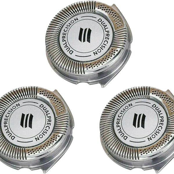 WOSEEN 3PCS Replacement Shavers-Blade Replacement for Philips No-relco R-azor HQ8 Dual-Precisions Shavers Blade-Heads