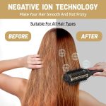 ⁦iMESA 4-IN-1 Multi-functional Hot Air Brush,1000W Hair Dryer Brush, Hair Dryer,Hair Styler Comb, 3 Speeds Temp, Hot Air Styler Black⁩ - الصورة ⁦3⁩