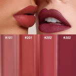 ⁦FOCALLURE Velvet Matte Liquid Lipstick, Satin-Finish Full Coverage Lip Color, High Pigmented Lip Stain for Cheeks and Lips Tint, Smooth Soft Lip Makeup, Lightweight, Quick-Drying, Milk Tea⁩ - الصورة ⁦7⁩