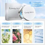 ⁦Allony Beautiful Candy Gel Powder, Oil Control Mattifying Powder, Candy Bella Gel Powder, Silky Compact Powder Mattifying, Compact Powder with Powder Down (A, Pink)⁩ - الصورة ⁦3⁩