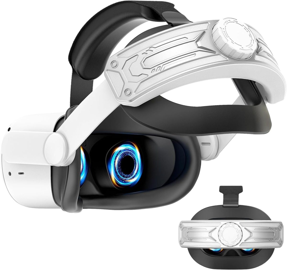Head Strap for Meta Quest 3S: VR Headset Accessories - Replacement for Elite Strap - Compatible with Oculus/with Meta Quest 3S - Enhanced Comfort, Reduces Head Pressure