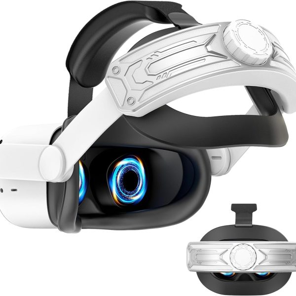 Head Strap for Meta Quest 3S: VR Headset Accessories - Replacement for Elite Strap - Compatible with Oculus/with Meta Quest 3S - Enhanced Comfort, Reduces Head Pressure