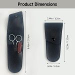⁦Beard Scissors for Men, Stainless Steel Moustache & Eyebrow Scissors with Comb, Multi-Function Grooming Kit with Storage Bag for Beard, Eyebrows & Moustache⁩ - الصورة ⁦6⁩