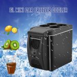 ⁦DDCVFREE Mini fridge Car Refrigerator Freezer Heater 6L Mini Car Freezer Cooler Warmer Portable Electric Fridge Icebox Travel Refrigerator⁩ - الصورة ⁦6⁩