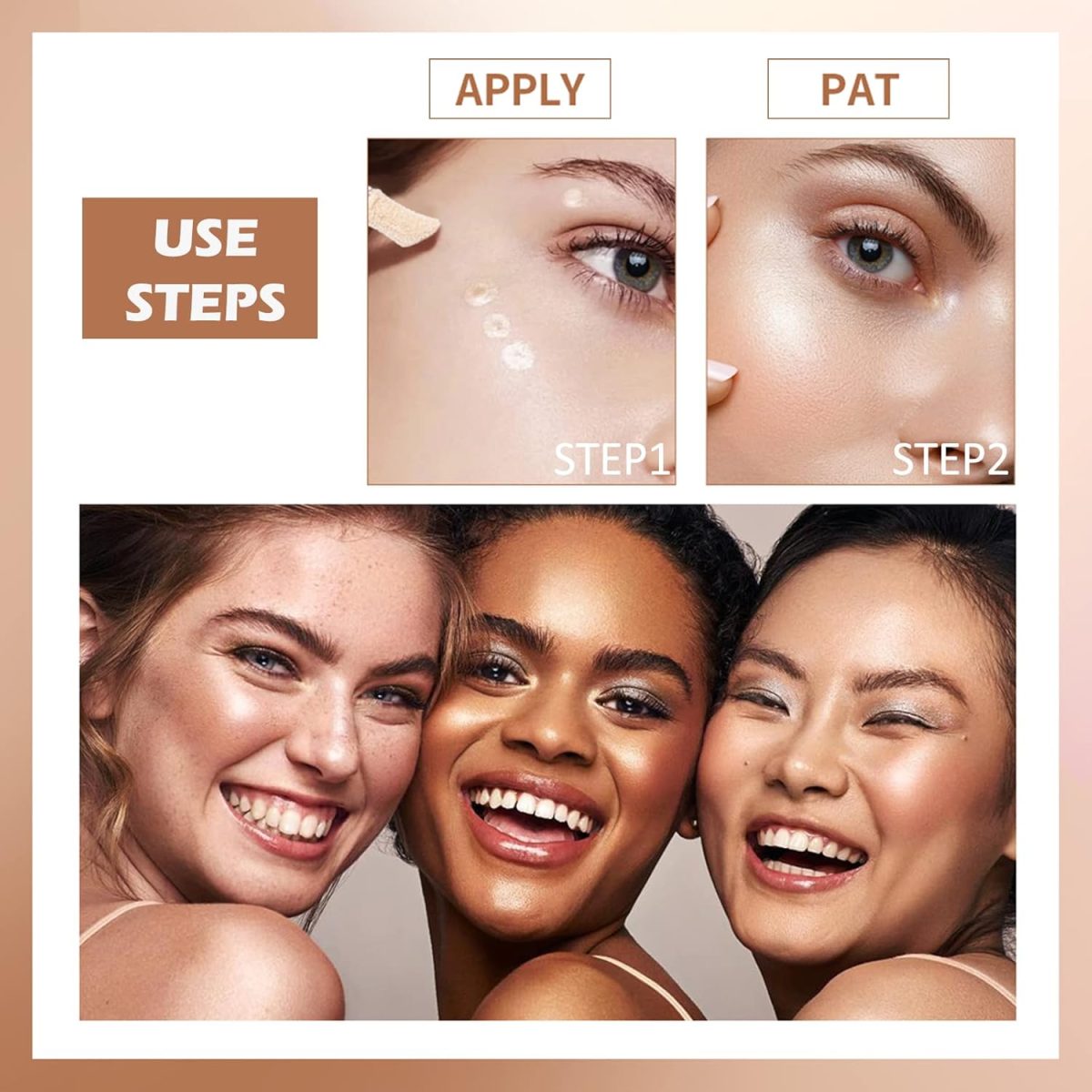⁦Erinde Liquid Highlighter Makeup, Shimmer Cream Highlighter, Natural Light Face Highlighter, Brightening Liquid Highlight, Face Body Glow Makeup, Glow Drops Makeup, Glitter Highlighter Makeup⁩ - الصورة ⁦6⁩