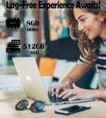 ⁦IJKKJI Laptop - Laptop Computer, 15.6 Inch Laptops, 8GB DDR4 RAM 512GB SSD, Celeron N5095, Computers with Win 11, 1920 x 1080 Display, Type-C, HD for Businesses and Students⁩ - الصورة ⁦4⁩