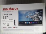 ⁦Soulaca 22 Inch Mirror TV, Smart TV for Bathroom, Digital/Analog Tuner, Mirror Panel, Magic Remote, Waterproof, Netflix, Integrated Speaker, Model 2024⁩ - الصورة ⁦8⁩