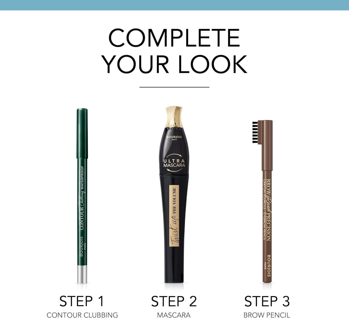 ⁦Bourjois Contour Clubbing, 070 Green Comes True, Waterproof Eye Pencil, Bright & Intense Colour, Up to 24hrs Wear, Creamy & Comfortable, Vegan Formula, Sweat, Heat & Smudge-Proof, Quick Dry, 1.2g⁩ - الصورة ⁦8⁩