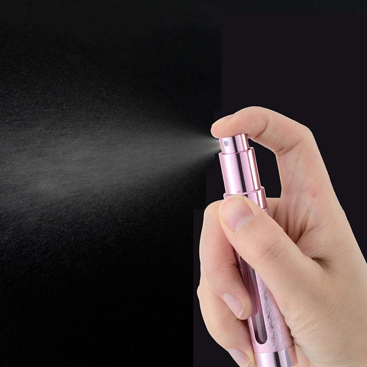 ⁦زجاجة عطر صغيرة قابلة لاعادة الملء سعة 12 مل، 3 قطع، زجاجة بخاخ فارغة محمولة للسفر والخروج من اي سي في في⁩ - الصورة ⁦5⁩