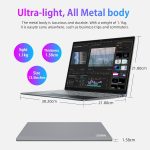 ⁦Morostron W11 Laptop, 13.5 Inches 3K (3000 x 2000) IPS Display 10th Generation i5-1035G1 Up to 3.6GHz, 16GB + 512GB SSD, SQlim Notebook PC, Full Metal, Backlit Keyboard, Full Function Type C, Finger⁩ - الصورة ⁦5⁩