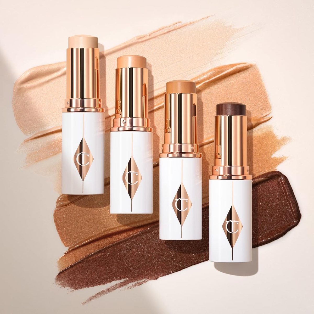 ⁦Charlotte Tilbury Original Unreal Skin Sheer Glow Tint Moisturising Foundation Stick | 9 g | Bella by Cloud.Sales Cosmetics (4 Fair, 9 g (1 Pack))⁩ - الصورة ⁦2⁩