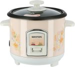⁦Krypton 350W 0.6L Rice Cooker with Steamer | Non-Stick Inner Pot, Automatic Cooking, Easy Cleaning, High-Temperature Protection - Make Rice & Steam Healthy Food & Vegetables - 2 Year Warranty⁩ - الصورة ⁦4⁩