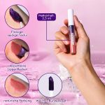 ⁦3 Piece Removable Lip Liner Set Lip Stain Peel Off Long Lasting Peel Off Lip Stain Matte Waterproof Lip Liner Pencil for Women Highly Pigmented Removable Liptin Moisturising Smudge-proof⁩ - الصورة ⁦6⁩