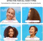 ⁦Evereden Kids Haircare Set: Hair Detangling Shampoo & Conditioner for Children Ages 3+, Plant Protein Peptides & Argan Oil, Vegan, Free from Sulfate, Paraben, Phthalate & Petrolatum⁩ - الصورة ⁦4⁩
