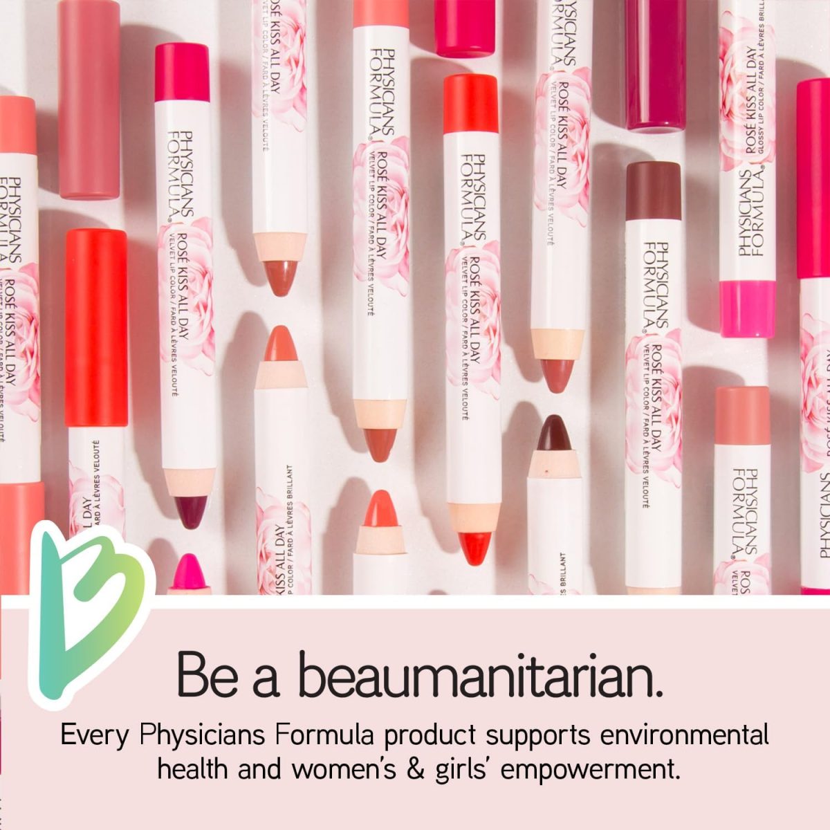 ⁦Physicians Formula Ros? Kiss All Day Velvet Lip Color, Pillow Talk, 0.15 Ounce⁩ - الصورة ⁦6⁩