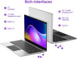 ⁦jumper Laptop, Laptop Computer with 365, 12GB RAM 512GB SSD, 14-inch FHD Display, Celeron N4000 CPU, Thin & Portable, 2.4/5G WiFi, BT4.0⁩ - الصورة ⁦5⁩