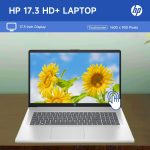 ⁦HP 17.3" Touchscreen Laptop, Intel Core i3-N305 8-Core, 16GB RAM, 128GB eMMC + 1TB SSD, Numeric Keypad, Webcam, HDMI, Wi-Fi 6, Windows 11 Home, Silver⁩ - الصورة ⁦7⁩