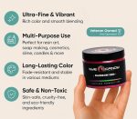 ⁦Eye Candy Mica Powder Pigment “Rainbow Red” (50g) Multipurpose DIY Arts and Crafts Additive | Natural Bath Bombs, Resin, Paint, Epoxy, Soap, Nail Polish, Lip Balm (Rainbow Red, 50G)⁩ - الصورة ⁦3⁩
