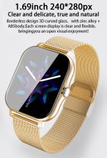 ⁦Arabest Smart Watch for Men Women, 1.69" Fitness Pedometer Heart Rate Sleep Monitoring, for Android and iOS Phones, IP67 Waterproof Fitness Tracker Watch, Bluetooth Call, Touch Screen Smart Bracelet⁩ - الصورة ⁦2⁩