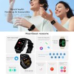 ⁦Smartwatch with Bluetooth Call 2.01" Full Touch Screen Fitness Tracker with activity tracker, Ultra-thin Design, 24/7 Health Management, Compatible with Android & iOS (Silvery/)⁩ - الصورة ⁦2⁩