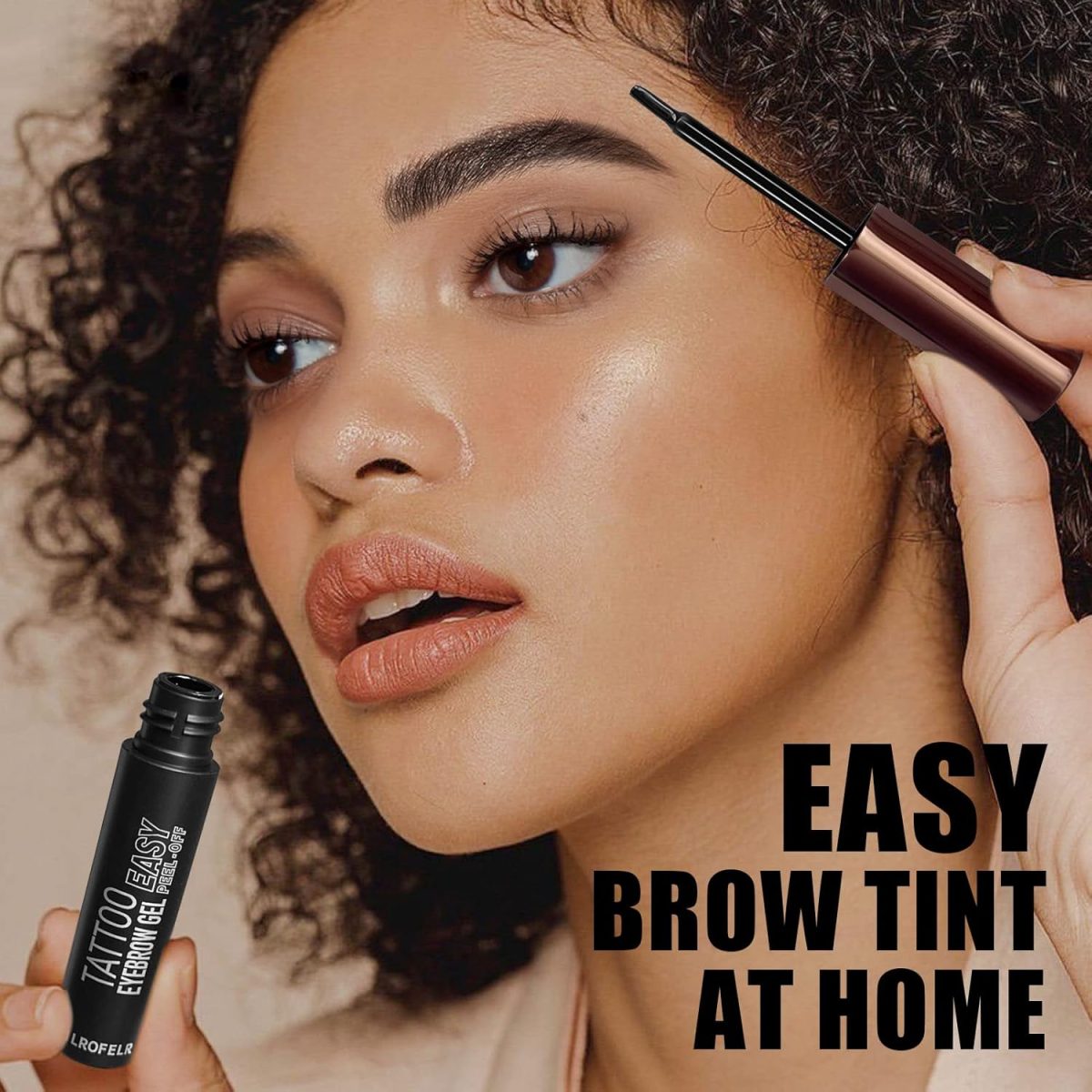 ⁦Cilrofelr Tattoo Peel Off Eyebrow Gel Tint, Semi Permanent Tattoo Brow Peel Off Tint Gel, Last Up to 3 Days, Waterproof, Transfer-proof, For Fuller & Defined Looking Brows, Dark Brown (2 Pack)⁩ - الصورة ⁦6⁩