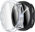 Galaxy Watch 8 Screen Protector, Samsung Watch 8 Case, Tempered Glass Cover with Hard Bumper for Scratch Protection and Full Display Safety, Compatible with 40mm Smartwatch, 2pk