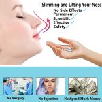 ⁦Quecc Nose Shaper Clip, Pain-Free Nose Bridge Straightener Corrector, Soft Silicone Nose Slimmer Rhinoplasty Device Nose Up Lifting Clip Beauty Tool(Unisex)⁩ - الصورة ⁦3⁩