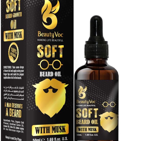 Beauty Voc Soft Beard Oil With Musk 50 ml