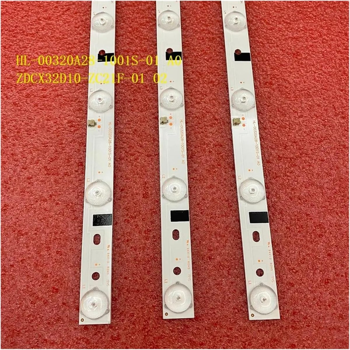⁦10LED LED Backlight strip H32B3100E CX315DLEDM 303CX320035 180.DT0-32D700-0H HL-00320A28-1001S-01 A0 ZDCX32D10-ZC21F-01 02 (Color : 6pcs For 2 TV)⁩ - الصورة ⁦2⁩