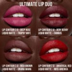 ⁦Huda Beauty Lip Contour 2.0 Automatic Matte Lip Pencil (Deep Rose)⁩ - الصورة ⁦3⁩