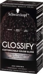 ⁦Schwarzkopf Glossify Customizable Color Gloss, Ash Brown⁩ - الصورة ⁦10⁩