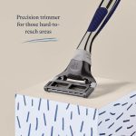 ⁦Harry's Shaving Kit for Men - Razor Handle and 3 Razor Blade Refill Cartridges - Chrome Edition⁩ - الصورة ⁦4⁩