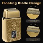 ⁦Foil Shaver for Bald Men with 3 Adjustable Speeds – Rechargeable Shaver with LED Display for Face & Beard – Professional Grooming Tool for Barbers or Home Use – Ideal Gift for Men⁩ - الصورة ⁦2⁩