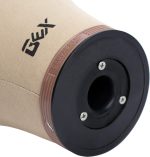 ⁦GEX 22" Cork Canvas Block Head Mannequin Wig Display Styling Head With Mount Hole⁩ - الصورة ⁦6⁩